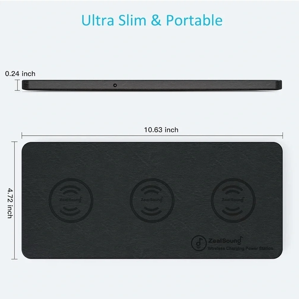 Wireless Charging Station - Black (054)